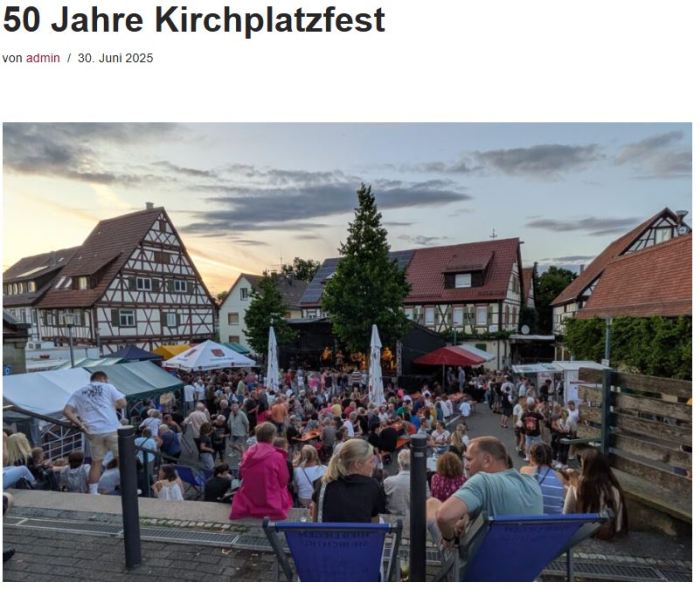 50 Jahre Kirchplatzfest Musikverein Renningen